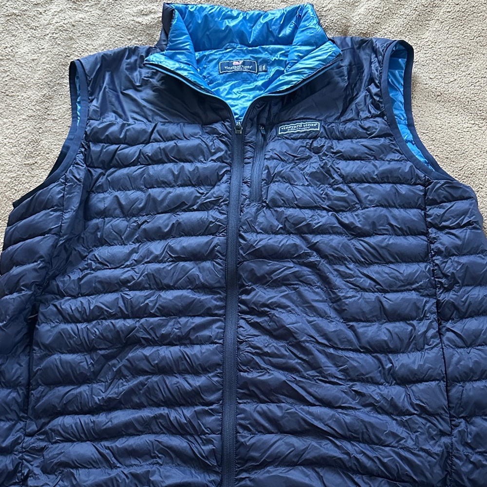 Vineyard Vines Men's Blue Vest, size XXL